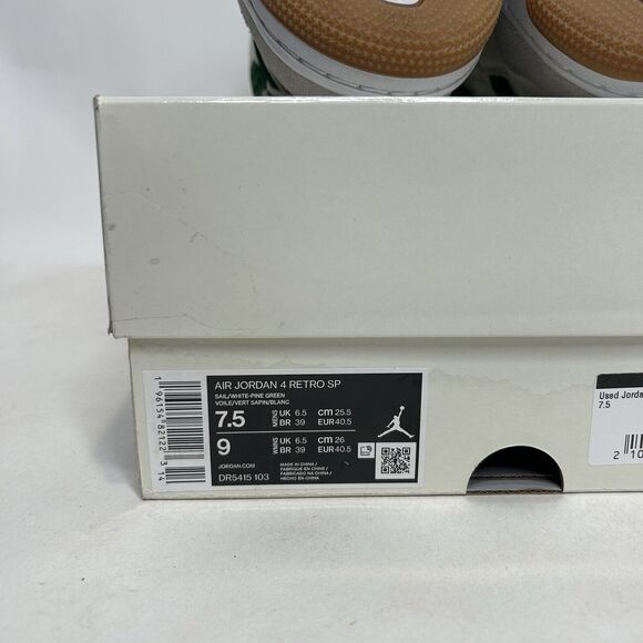 Nike Shoes Air Jordan 4 Retro SP x Nike SB “Pine Green” 2024 - Picture 8 of 8